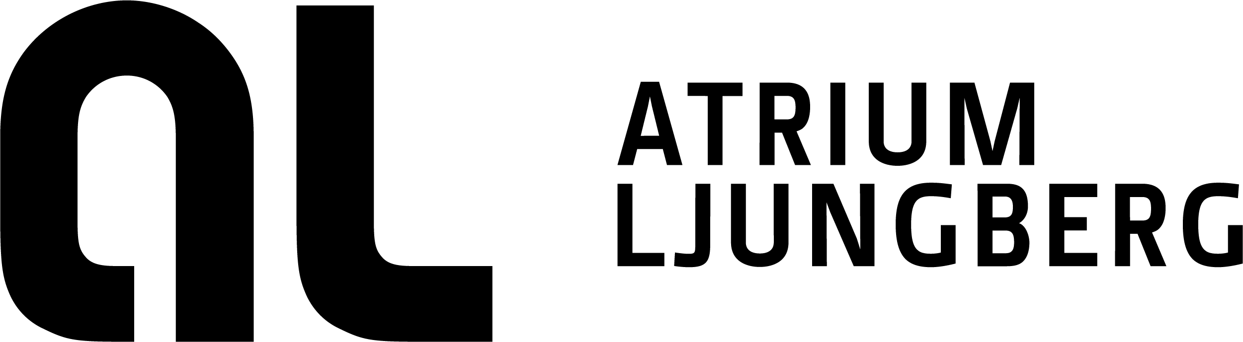 Atrium Ljungberg logotyp i svart