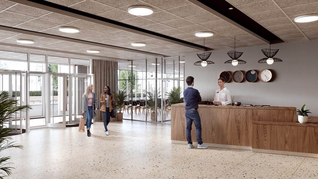 Välkomnande reception